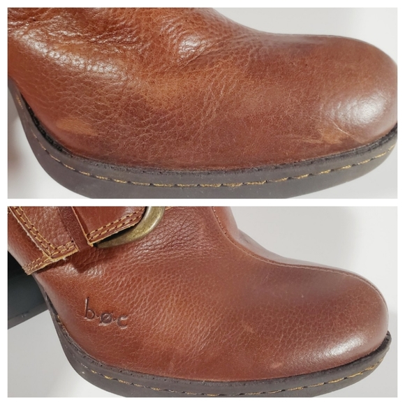 BOC Born Heeled Leather Slip on Mules sz 7 - Picture 11 of 12